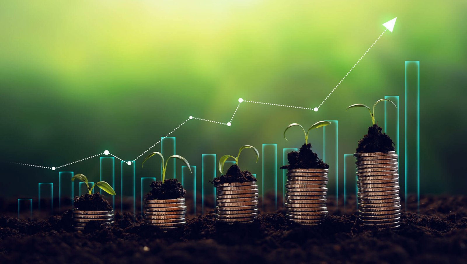 Infographic highlighting Atlanta’s top 2025 investment sectors: renewable energy, electric vehicles, AI, fintech, and real estate growth.