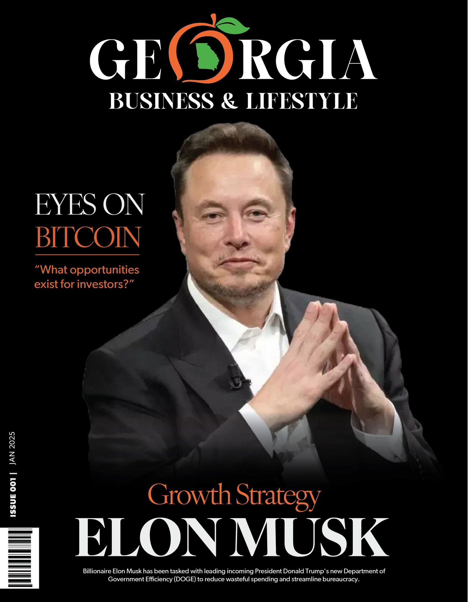 Elon musk image is set on magazine cover