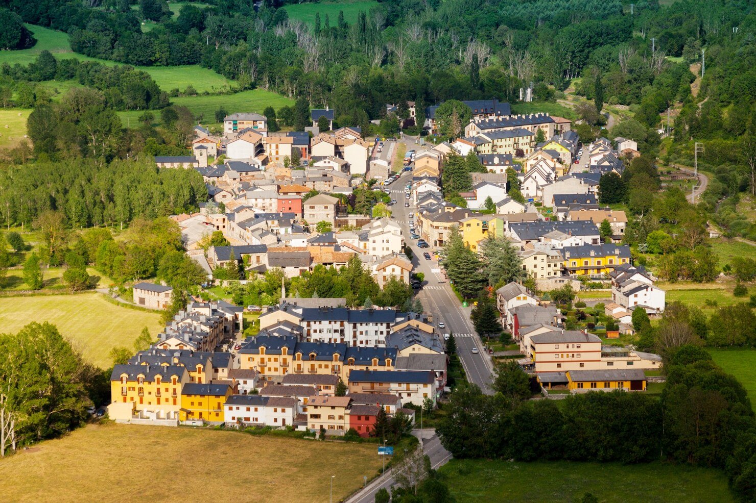 A beautiful view of city captured by drone camera