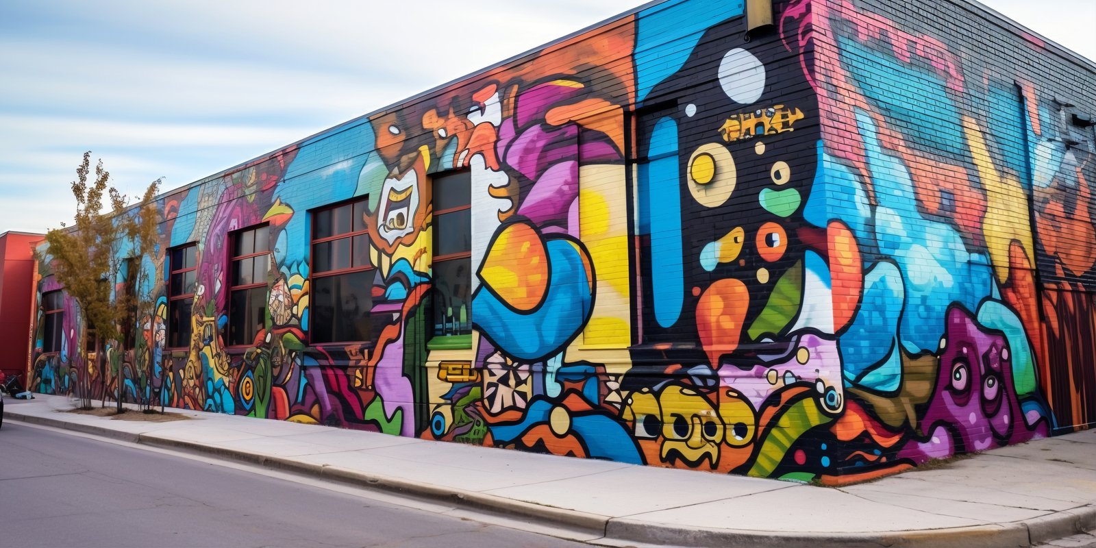 Colorful street mural on a wall in Atlanta, showcasing the city’s dynamic urban art scene and its influence on local culture and neighborhoods.