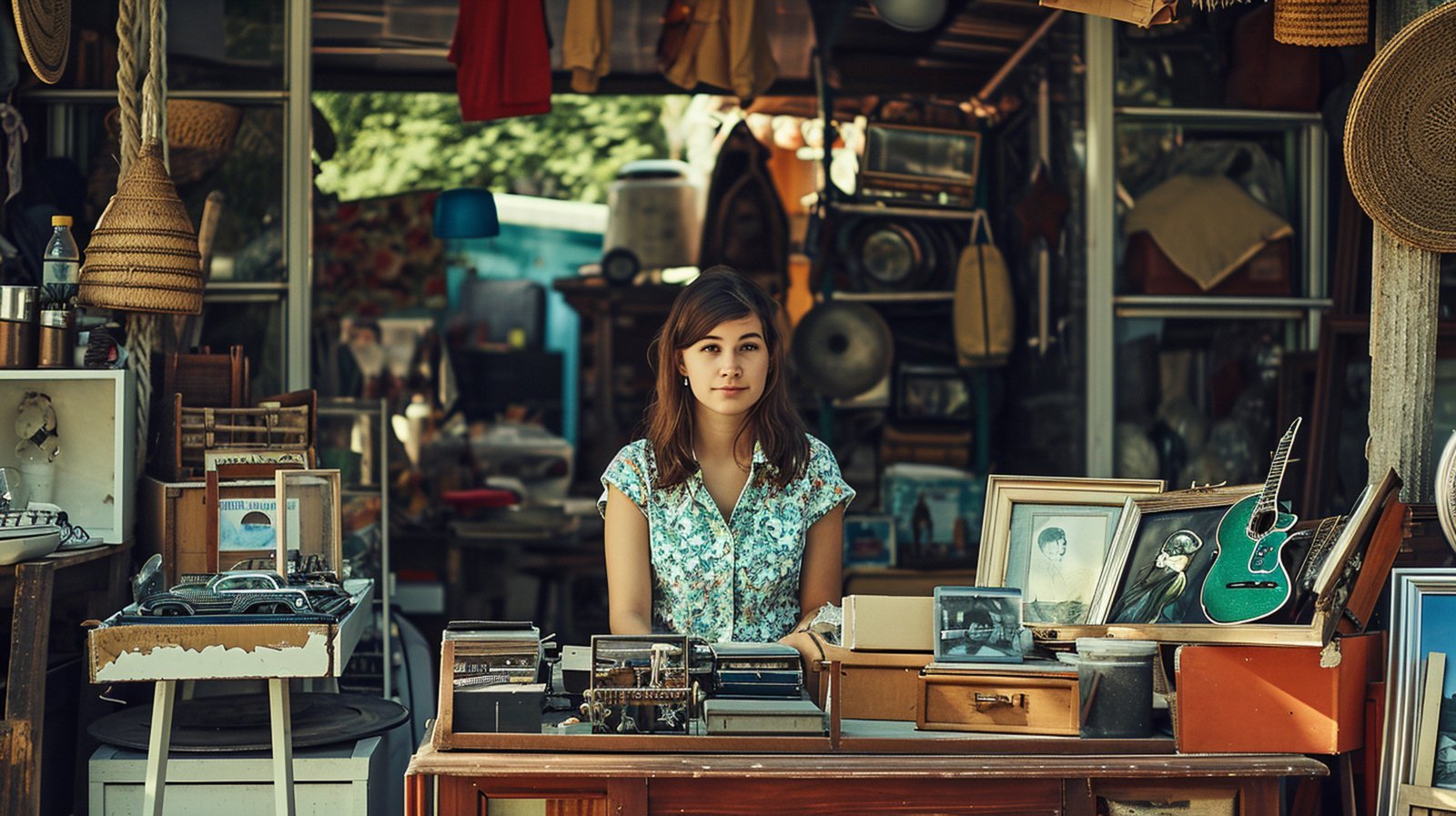 Vintage-style magazine advertisement with retro fonts and warm tones for an Atlanta business